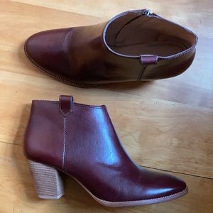 NWOT Madewell Billie Ankle Boot - 11 - Leather